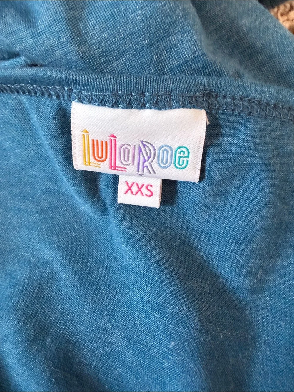 LuLaRoe Teal Blue Midi Dress